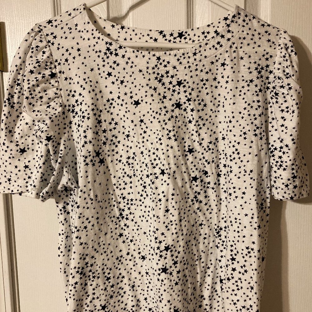 Loft Star Pattern Top, Size XL